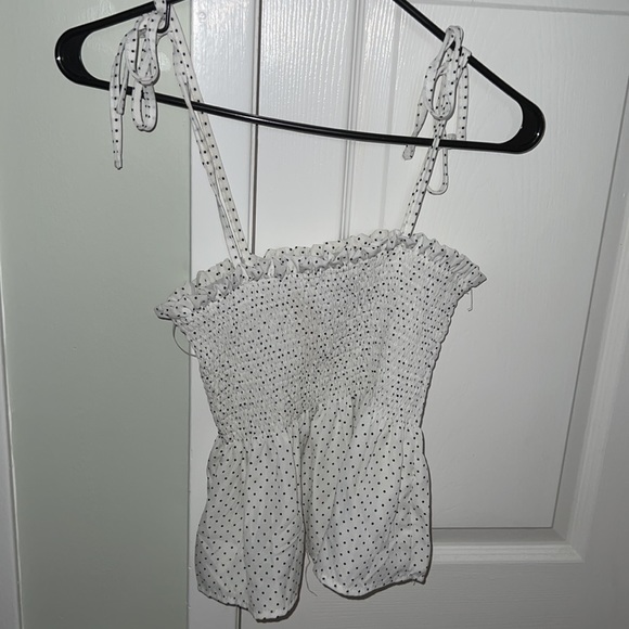 White Thin Strap Top - Picture 2 of 2